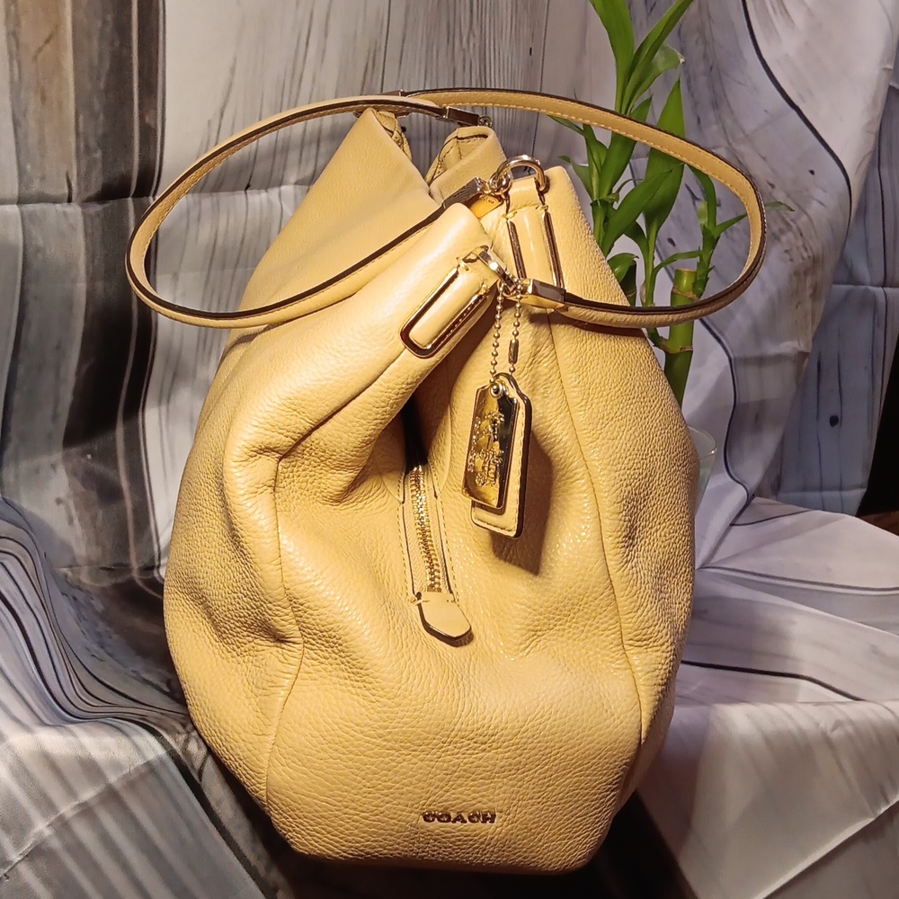 Coach Phoebe K138126224 Pebble Soft Leather Tan Bag Purse - Picture 2 of 12